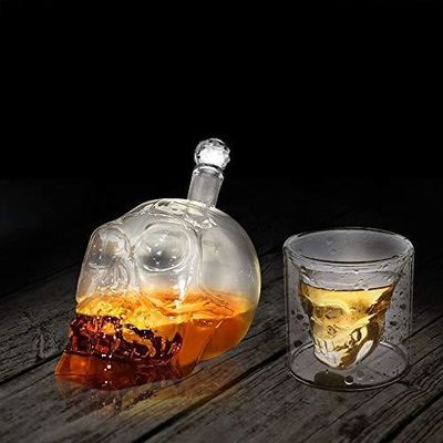 Lot De 2 Verres à Shot En Forme De Tête De Mort - Bar Bespoke Crâne 80ml