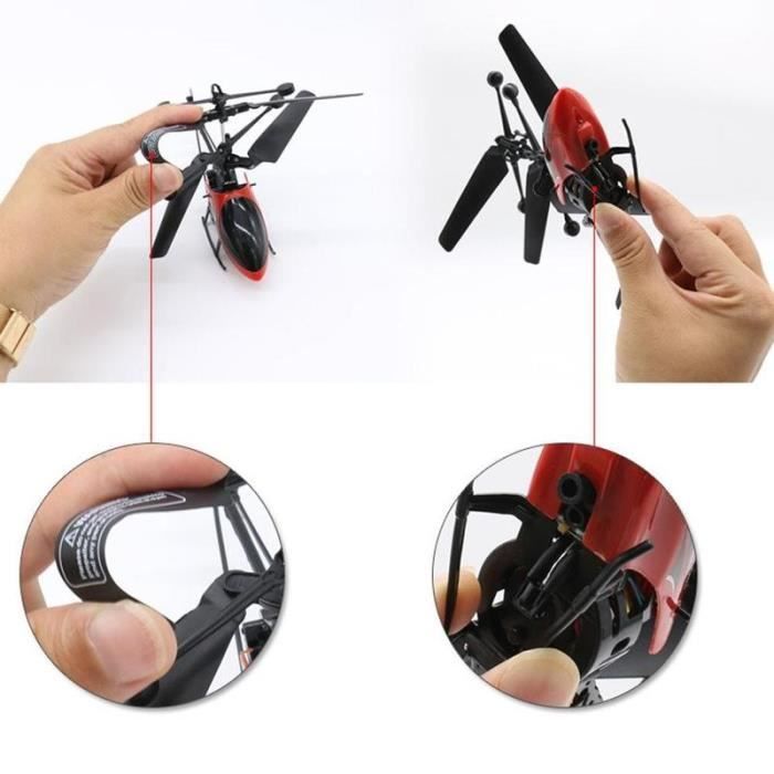 Walmeck Mini Hélicoptère télécommandé Libellule avec Maintien D'altitude, Lumières LED, Avion, Jouet, Cadeaux pour Enfants et Débutants