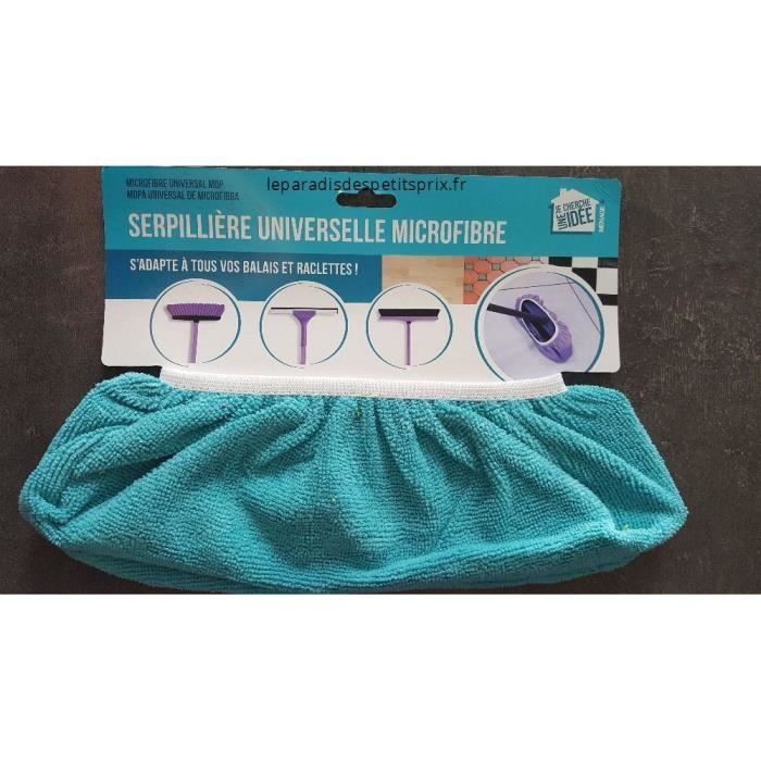 Les Colis Noirs LCN - Housse Microfibre Pour Balai - Couleur Aléatoire - Ménage Maison - 019