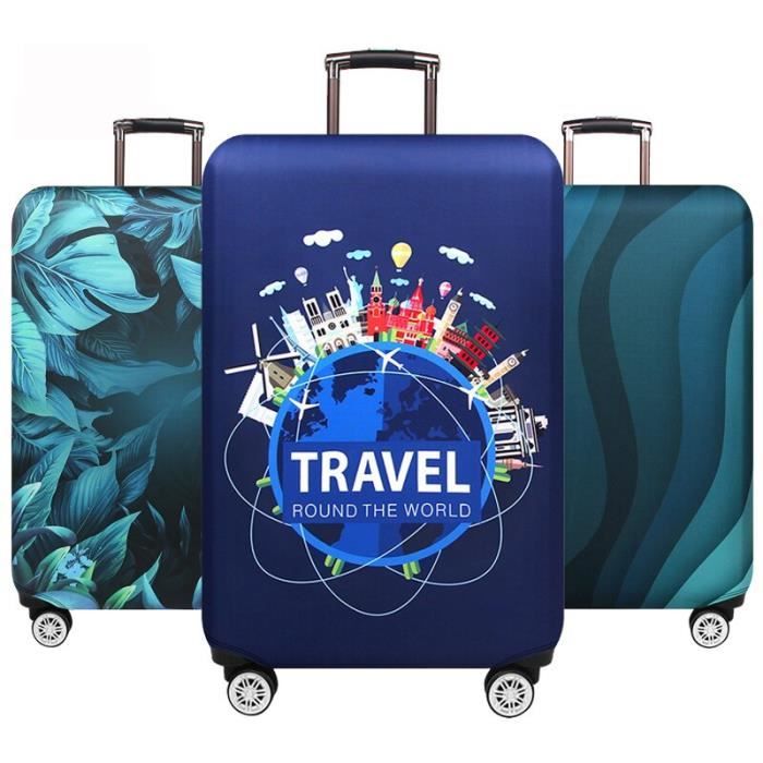 Housse De Valise Élastique Violette - Protection Anti-Rayures Et Poussière Pour Bagage | Taille XL 29-32 Pouces