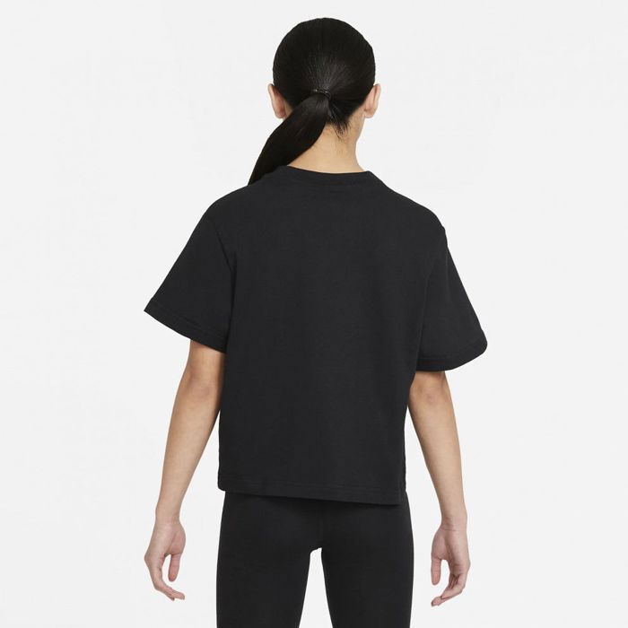 T-shirt Court New Look Fille - Noir, Coton, Col Crew, Taille 12-13 Ans