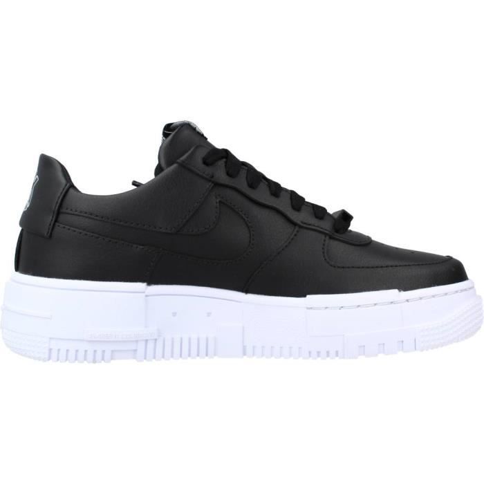 Basket Nike AIR FORCE 1 PIXEL NIKE Femme Lacets Noir Textile Noir Cdiscount Chaussures