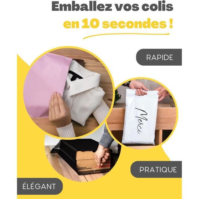 60 Emballage Colis Vinted 100 OPAQUEULTRARÉSISTANTIMPERMÉABLE Taille S M L Enveloppe