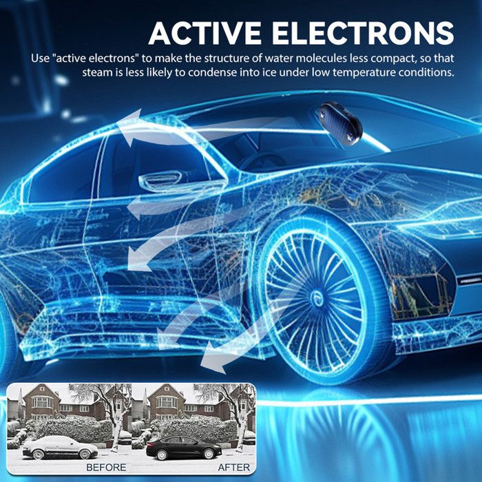 Lot De 3 Dégivreurs électromagnétiques Pour Voiture - Technologie Interférence Moléculaire, Portable, Sans Produits Chimiques