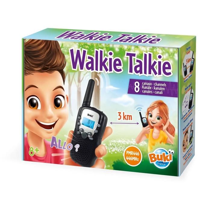 Monte Stivo Talkie-Walkie Agent Secret – Kit Avec Boussole, Badge, Sangles – Portée 3 Km – Dès 5 Ans (Version Améliorée)