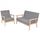 Ensemble canape et fauteuil tissu