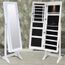 Vague Armoire A Bijoux Sur Pied Avec Miroir Et Eclairage Led