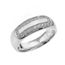 Bague Homme Alliance Argent Fin 925 1000 Diamant Accentue Comfort