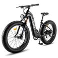 Vélo électrique Fafrees F26 CarbonX,1000W Moteur,48V 22.5AH,26"*4.8,SHIMANO 9 Vitesses,Carbon Fibre Frame,VTT électrique-Noir-0