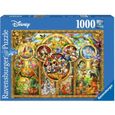 Puzzle 1000 pièces Ravensburger - Le monde magique de Disney - Jaune - Dessins animés et BD - Adulte-0