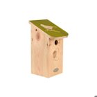 BEST FOR BIRDS Nichoir pour mésange bleue - Pin pochoir - Ouverture 27mm - Bois certifié FSC