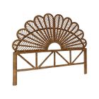 SWEEEK Tête de lit en rotin naturel L 160 x P6 x H130cm