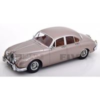 Voiture Miniature de Collection - KK SCALE MODELS 1/18 - JAGUAR MK II 3.8 - 1959 - Pearl Silver - 181012S