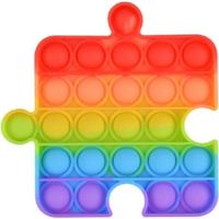 Jouet anti-stress - PUZZLE POP ARC EN CIEL - Fidget Toy Silicone Rond Multi-couleurs - Enfant - Silicone