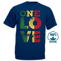 t shirt été,100% coton col rond imprimé T-Shirt un amour T-Shirt Rasta Reggae hommes femmes enfants cadeau T-Shirt Shirts2019 à la