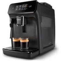 PHILIPS EP1220/00 Machine à café Espresso Automatique - Broyeur Grains - Series 1200 - Mousseur à lait intégré - Noir mat