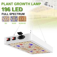 Lampe à panneau LED à spectre complet hydroponique - QINGQUE - 5000 lumens - Blanc - Rectangulaire