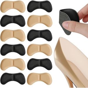 6 Paires Coussinets Talon Autocollants - Pour Chaussures Trop Grandes - Anti-frottement, Respirants