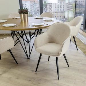 noir mat 6x chaise de salle à manger chaise fauteuil Littau cuir synthétique sombre JAMBES noir mat 6x chaise de salle à manger chaise fauteuil Littau cuir synthétique sombre JAMBES