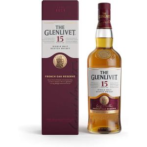 WHISKY BOURBON SCOTCH Bières, vins et spiritueux The Glenlivet 15 Years 
