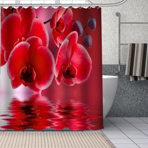 RIDEAU DE DOUCHE Accessoires salle de bain,Rideau de douche en orchidée nouveauté, rideau de salle de bain, en tissu lavable - Type 11 - 165x180cm