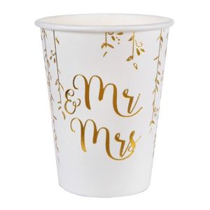 Gobelet en carton Joyeux Noël Champêtre floral cuivré (x10) REF/7447 -  Cdiscount Maison