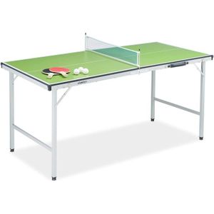 TABLE TENNIS DE TABLE Table De Tenni Ping-Pong Pliable Filet Raquettes 3 Balles H X P : 70