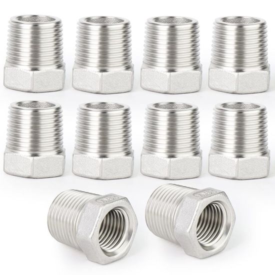 Raccord Union Mâle 1" BSP En Acier Inoxydable 304 - Pour Tuyauterie Eau, Huile, Gaz - Filetage Lisse