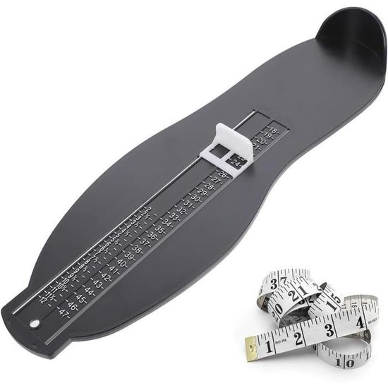 Mesureur De Pointure Adulte Et Enfant - Tailles UE 16-47 / UK 1-12 - Règle En Cm - Plastique Robuste - Pour Maison Ou Magasin