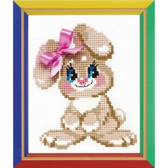 Riolis Ri Hb105 Kit De Broderie Au Point De Croix Bebe Lapin Multicolore Cdiscount Beaux Arts Et Loisirs Creatifs