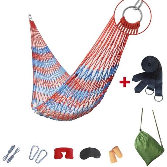 Hamac ZOLLNER 210x150 Cm – Tissu Coton/polyester – Capacité 200 Kg – Avec Sac De Transport - 2