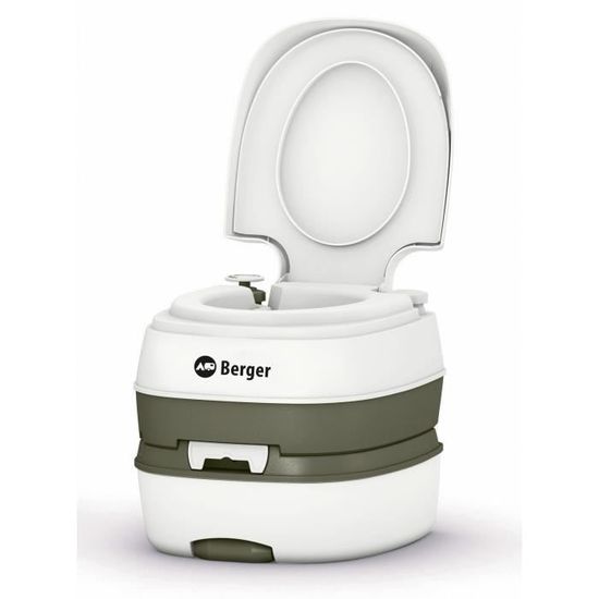 GYMAX Toilette De Camping 20L – Portable, Réservoir Amovible, Léger Avec Poignée, Noir