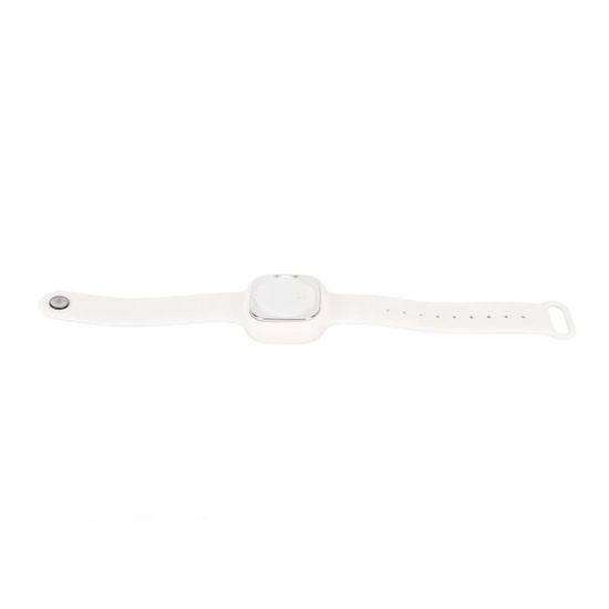 Gonetre Bracelet Anti-moustique Ultrasonique Rechargeable - Montre USB Blanc, 100mAh, 34Hz-70KHz