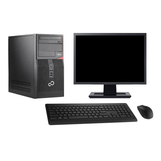 PC Fujitsu Esprimo E520 DT Ecran 19 i7-4770 16Go 500Go Graveur DVD