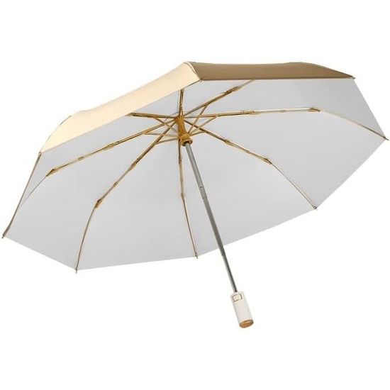 Parapluie Automatique Vintage - Ouverture/fermeture Auto, 100x54 Cm - Résistant Au Vent, Motif Vitrail - Homme Femme