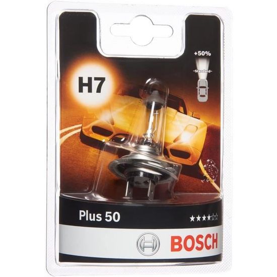 Ampoules Phare H7 Bosch Plus 120 Gigalight - 12V 55W - Lot De 2 - Neuf