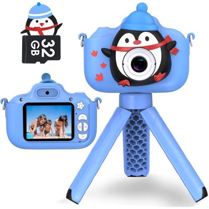 TIATUA Appareil Photo Enfant – 20MP / 1080p – Écran 2,4 Pouces – Selfie, Jeux, Filtres – Carte 32G Incluse – Licorne – Cadeau 3-12 Ans