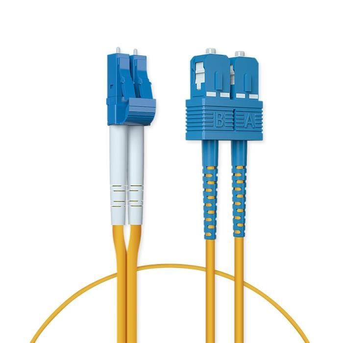 TechCraft Câbles Réseau Fibre Optique OM2 LC à SC Orange 5 mètres (16.5 pieds) main image 0