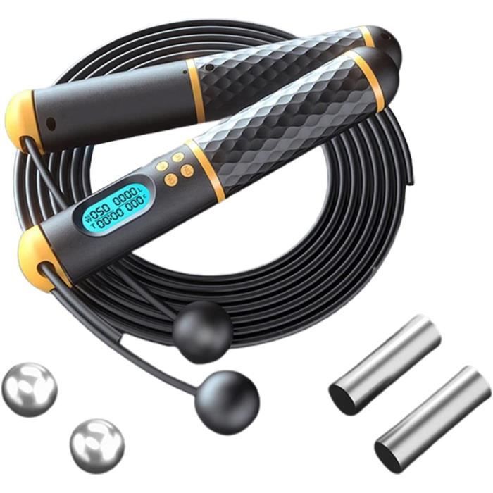 Corde à Sauter sans Fil poignée antidérapante électronique écran Intelligent HD équipement réglable de Perte de Poids