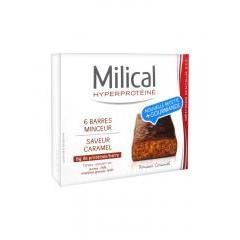 Milical Barres Minceur Hyperprotéinées Caramel 6 Unités