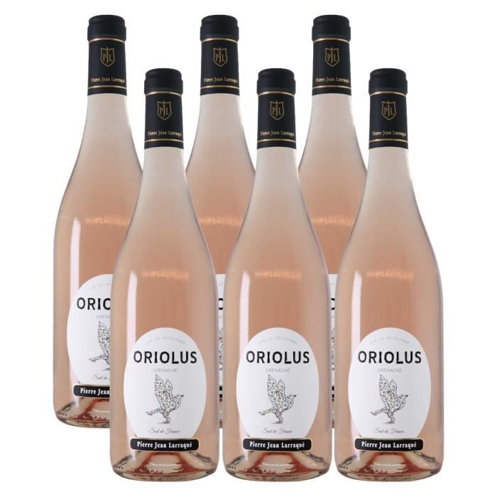 Oriolus grenache Rosé 2021 - Pays d'Oc - Vin Rosé - Carton de 6 bouteilles 75cl