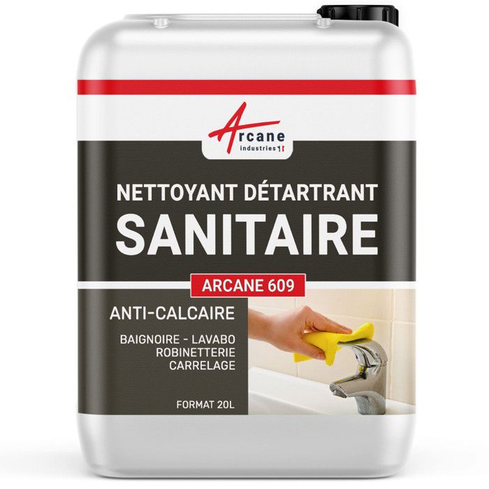 Nettoyant Détartrant Sanitaire - Transparente - Liquide - 20 L