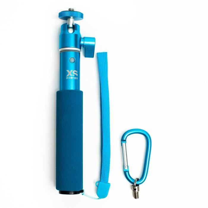 Xsories - Perche Selfie Stick extensible Monopod téléscopique U-SHOT - Bleu