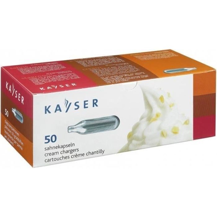 Siphons - Cartouches de gaz N2O pour siphon - Pack de 50 - Kayser