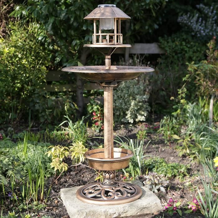 Nichoirs à oiseaux sauvages Kingfisher Hôtel Oiseaux À Énergie Solaire Effet cuivre Bronze 264559