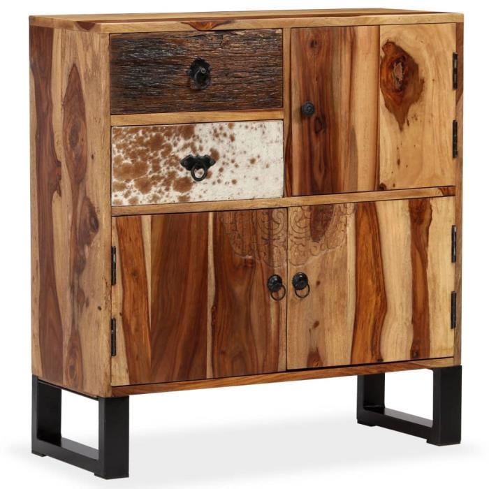 Buffet De Cuisine Professionnel - Bahut bas Bois massif de Sesham 70 x 30 x 80 cm &7301