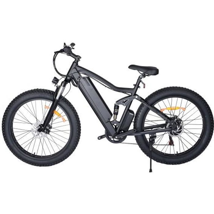 Vélo électrique ONESPORT - 26- - 500W - Batterie lithium 48V, 10Ah - LCD - Autonomie 35km - Noir