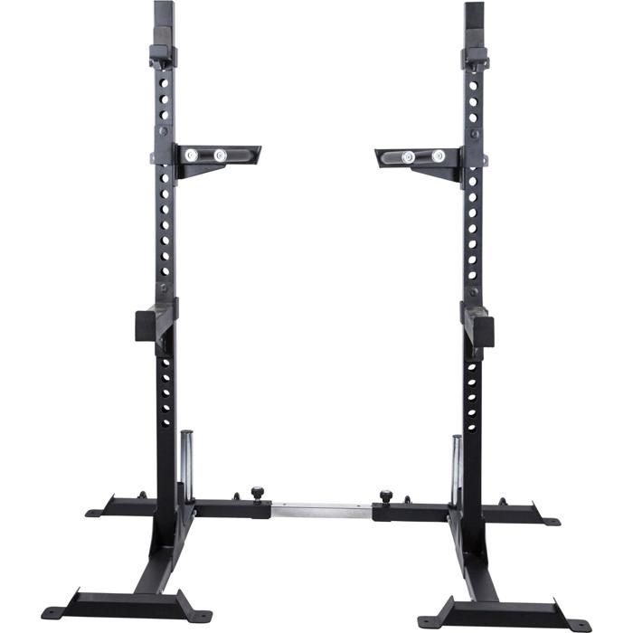 Gorilla Sports - Rack à squat avec support pour poids disques