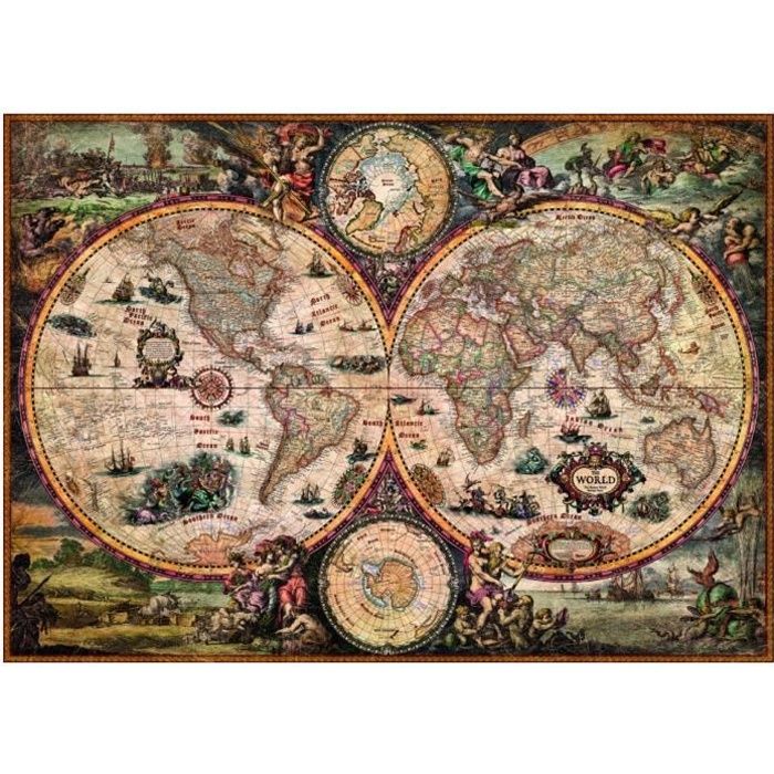 MERCIER Puzzle 2000 pièces Vintage World - 68,8 x 96,6 cm