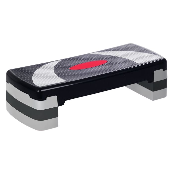 Step fitness aerobic stepper hauteur reglable surface antiderapante 78x29x20cm 32